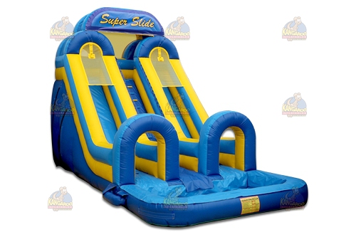 Dual Lane Super Slide with Pool